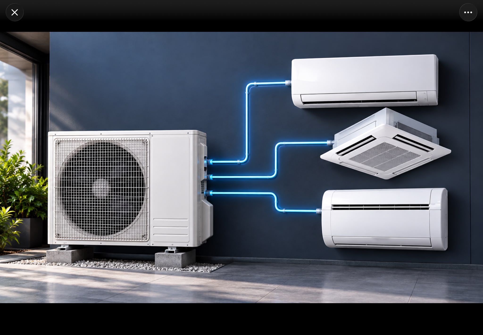 Multi-Split-Klimaanlage für mehrere Räume